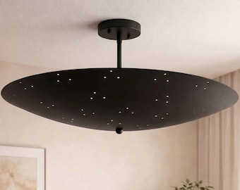 フラッシュマウントシーリングライト モダンミニマリスト ブラックディスク照明 コンテンポラリー照明器具 ホームデコレーション照明