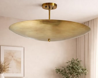 Modern Chandelier -  Flush Mount Light - Minimalist Lighting - ceiling fixture