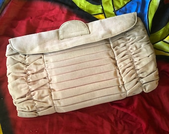 1940’s Genuine Morris Clutch Purse - NOS Shell Pink Vintage Handbag - Morris Moskowitz