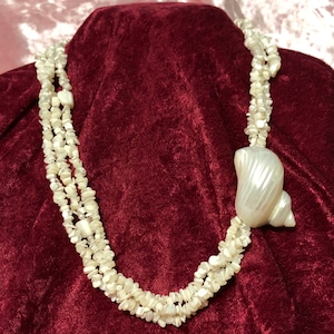24&quot; Donna Dressler Mother of Pearl Multi-Strand Necklace - Signed Designer Necklace 925 Silver Clasp