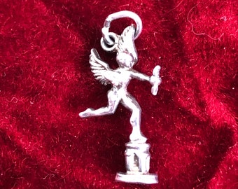 Petite Vintage Sterling Silver Cupid  Charm - 925 Charm for Charm Bracelet or Necklace