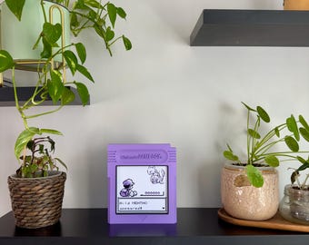 Cadre Pokémon | Cadre gameboy | Pokémon | Mewtwo | Décoration murale inspirée des jeux rétro | Impression 3D