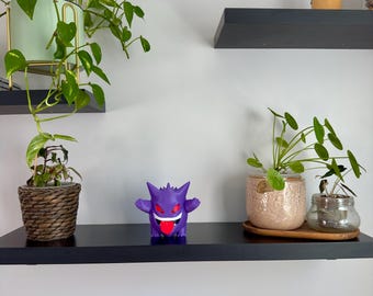 Pokémon Gengar Figur | 3D-gedruckte Dekoration | Sammlerfigur | Geschenk für Geeks | Gaming-Dekoration