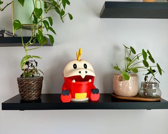 Pokémon Chochodile Schreibtisch-Mülleimer – Handgefertigter 3D-Druck – Gaming- und Geek-Setup-Deko