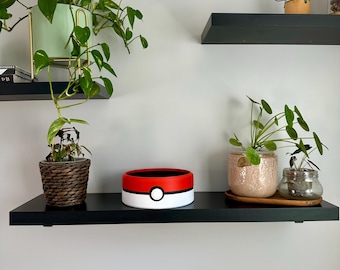 20 cm Pokémon-Pokéball-Schale | Sammelschale für Geeks | Obstschale | Schreibtisch-Organizer | Gamer-Deko | 3D-Druck