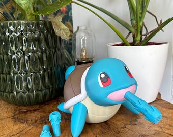 3D-Schiggy-Gießkanne – Pokémon-Wasserdekoration – Geschenk für Pokémon-Fans – Dekorativer und nützlicher Artikel