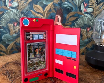 3D-Pokémon-Pokédex – Pokémon-Kartenbox – Sammelkartenhalter – Geschenk für Pokémon-Fans – Handgefertigter 3D-Druck