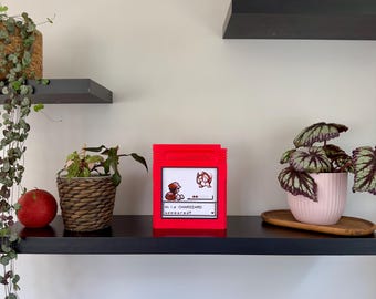 Pokemon Game Boy Wall Art | Dracaufeu Pixel Art Frame | Retro Gaming Decor | 3D Printed Wall Decor | Pokémon Gift