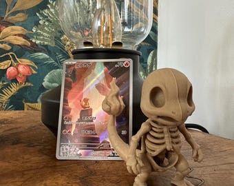 Kleines 3D-Glumanda – Feuer-Pokémon-Dekoration – Geschenk für Pokémon-Fans – Figur – Individuell 3D-gedruckt