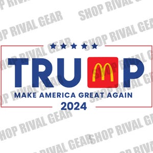 Trump MAGA McDonalds PNG: Digital Download