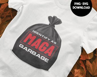 MAGA Garbage - Trump Trash PNG & SVG Hi-Resolution Digital Download