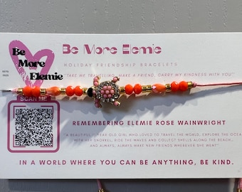 Sé más Elemie - Pulsera de la amistad navideña *Estilo tortuga*