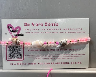 Be More Elemie - Holiday Friendship Bracelet *Pink Shell Styles*