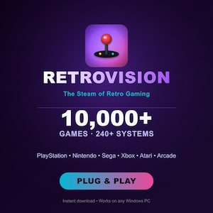 RetroVision— Tema EmulationStation + Configurazione per 100 Emulatori | Bundle Retrogaming Plug-and-Play | Download Immediato
