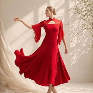 knee length dresses for ladies Simple Blue V-neck Long Prom Dress,Formal Dresses,Dance Dress main image 0