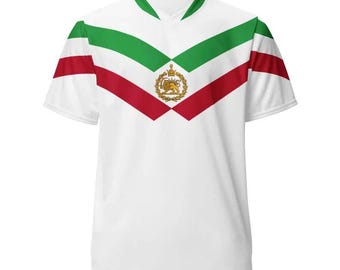 Camiseta de fútbol unisex reciclada para aficionados del Mundial de Irán 2026 (blanca)