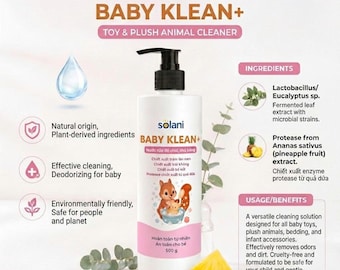 Baby Laundry Toy Cleaner – Natural Plant-Based Wash, Fragrance-Free, Safe for Sensitive Skin