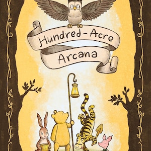 Winnie-the-Poohs Hundra-Acre Arcana Tarotlek — 78 kort, magnetisk flipbox och guidebok