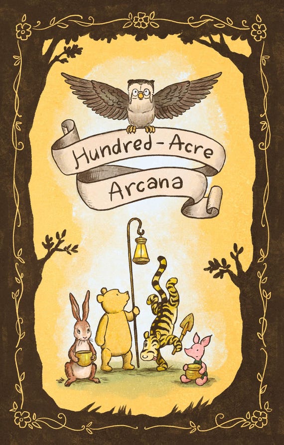 Winnie-the-Pooh's Hundred-Acre Arcana Tarot Deck — 78 Cards, Magnetic Flip Box & Guidebook