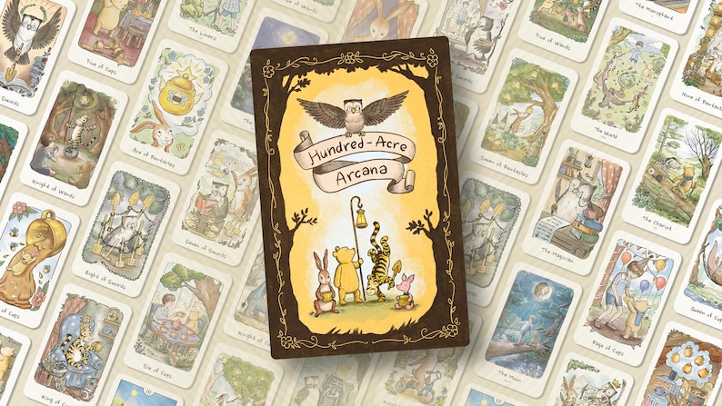 Winnie-the-Pooh's Hundred-Acre Arcana Tarot Deck — 78 Cards, Magnetic Flip Box & Guidebook image 11