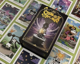 Steamboat Willie Tarot Deck Steamboat Arcana 1928 — 78 Cards, Magnetic Flip Box and Guidebook