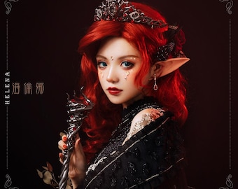ヘレナ ゴシック プリンセス ロリータ ドレス | ウェディングドレス | ブラック＆ホワイト ファンタジー ボールガウン
