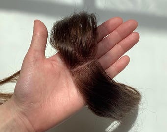Brown Invisible Hairline Topper with Adjustable Elastic Wire - Lace Topper