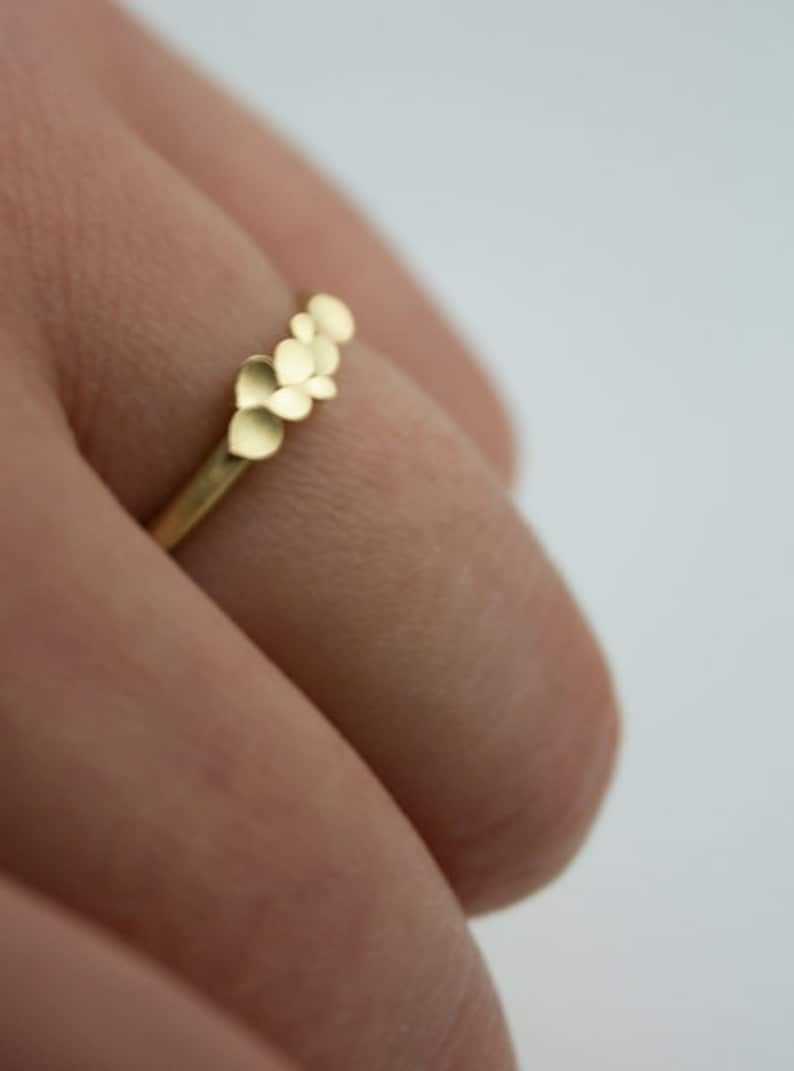 Dahlia 18ct yellow gold Ring zdjęcie 4