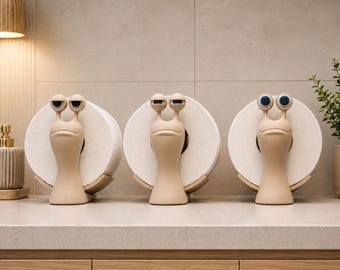 Lustig, Badezimmer, Deko, Schnecke, Kinder, Bad Deko, Badezimmerdeko, Bad, Badezimmer Dekoration, Toilette, Klopapier, Halter