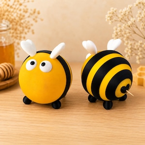 Horstie Zahnstocher-Spender Hummel - 3D gedruckte Küchen Deko   - Süße Tischdeko & Geschenkidee - Lustiger Toothpick Holder