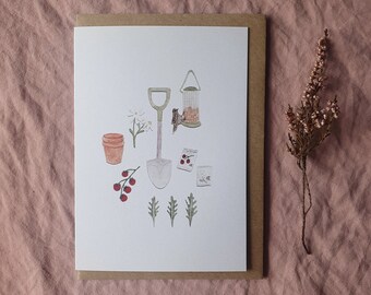 A6 'Gardening' card