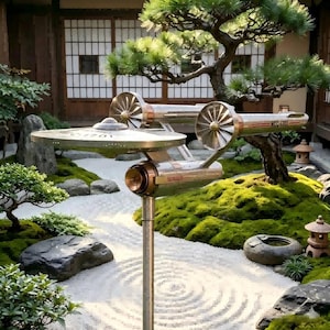 Molinillo de viento de la USS Enterprise NCC-1701 de Star Trek, escultura cinética de metal para jardín, arte único para exteriores para los trekkies.