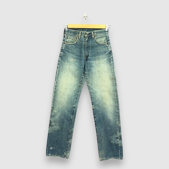 W26 Vintage Levis Selvedge Jeans, 90s Womens High Rise Levi's Pants, Levis Faded Mud Wash Redline Denim, Levis Girlfriend Jeans Size 26x31