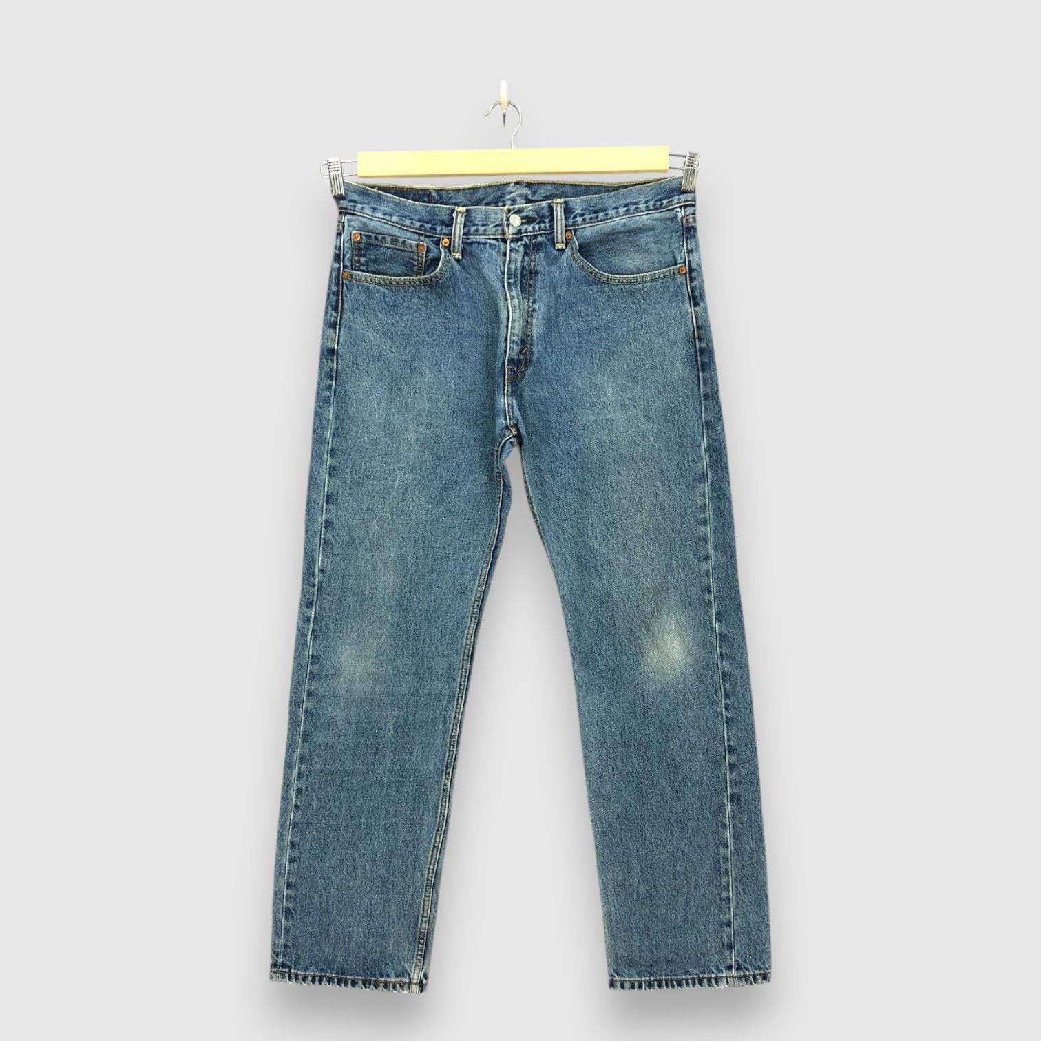 W36 Vintage Levis 505 Stonewash Denim 2000s Dirty Levi's Light Wash Faded Pants Classics Women Levis High Waist Boyfriend Jeans Size 36x32