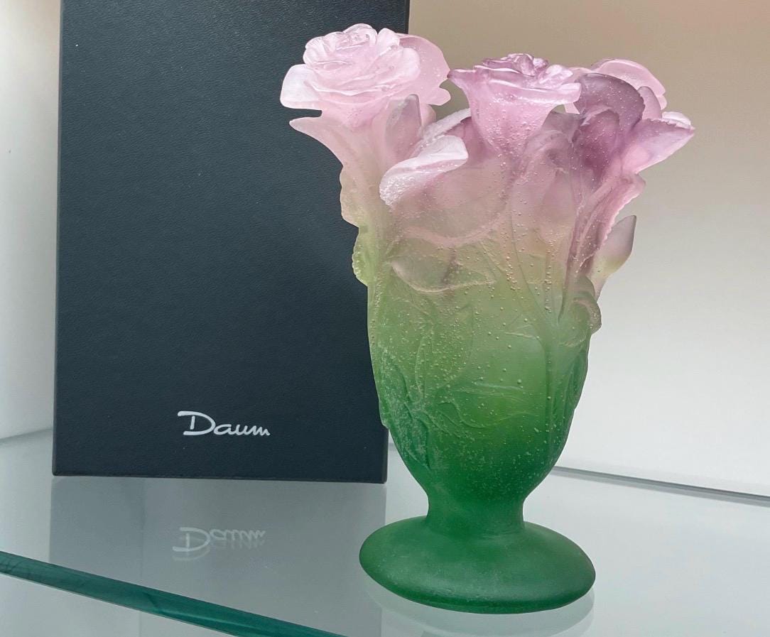 Daum Vase - Etsy