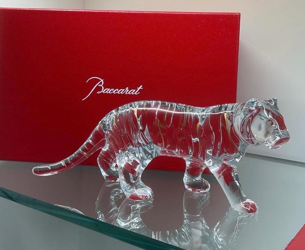 Baccarat Tiger - Etsy Singapore