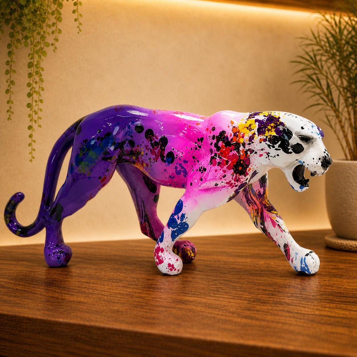 Pink Leopard family 』by Zuberi 60*60cm E Gift set I love leopard