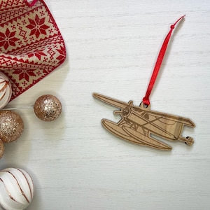 Seaplane Wood Ornament | Seaplane Christmas Ornament | Wood Ornament