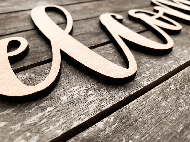 Custom Wood Letters Laser Cut Letters Custom Quotes Wall Etsy
