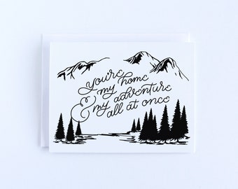 You're My Home & Adventure Greeting Card