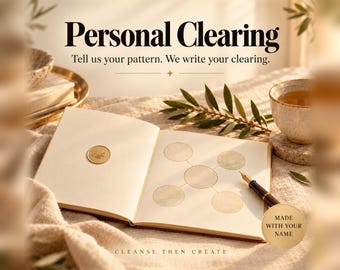 Personal Clearing Session, Audio, Report and Card Made With Your Name, Custom Ho'oponopono Subliminal, Daily Workbook, Personalized Gift