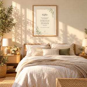 Lámina personalizada de Ho'oponopono con tu nombre, arte mural con afirmación personalizada, fondo de pantalla para móvil, cuatro frases imprimibles, regalo de amor propio