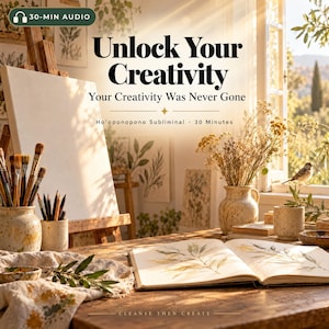 Subliminal de creatividad, Desbloquea tu creatividad, Limpieza Ho'oponopono, Frecuencia de 741 Hz, Bloqueo creativo, Inspiración artística, Estado de flujo, MP3