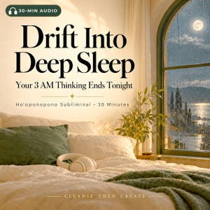 Deep Sleep Subliminal, Drift Into Deep Sleep, Ho'oponopono Clearing, 174 Hz Delta Waves, Fall Asleep Fast, Sleep Affirmations, MP3