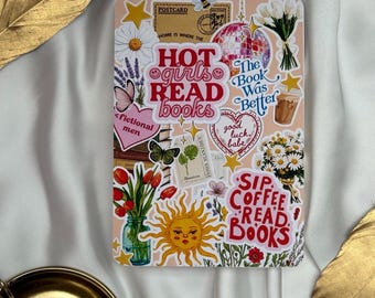 Hot Girls Read bookish Cozy Kobo / Kindle Insert - Stickers Style