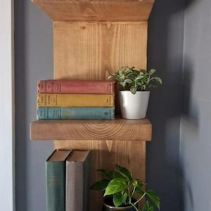 Unité murale à 3 niveaux| Décoration de ferme rustique, faite main au Royaume-Uni