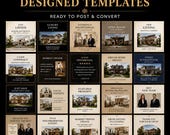 Real Estate Instagram Growth Kit Canva | Social Media Kit Realtor | 5 Color Branding Pack | Editable Posts Stories Highlights | PLR MRR