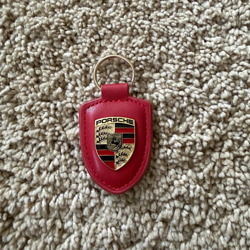 Porsche Grey Keychain - Etsy UK