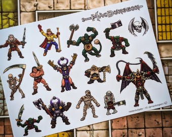 MacDungeon — Heroic Quest Sticker Sheet