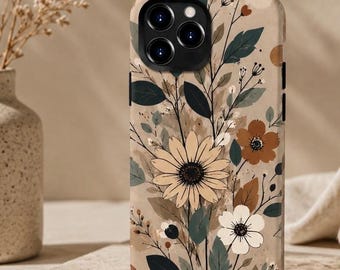 Vintage Floral iPhone Case | Personalized Botanical Artwork, Protective Design